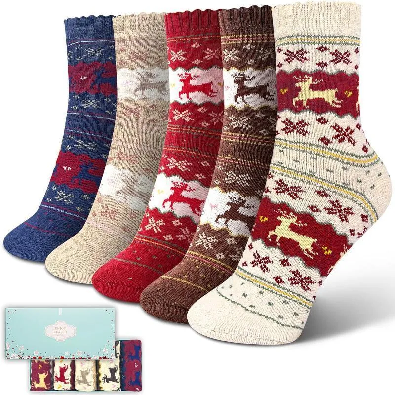 5 Pack Thick Diabetic Fuzzy Fluffy Socks – Warmth and all Seasons