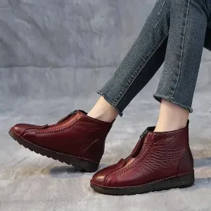 ABBY™ LEATHER NON-SLIP ANKLE SNOW BOOTS
