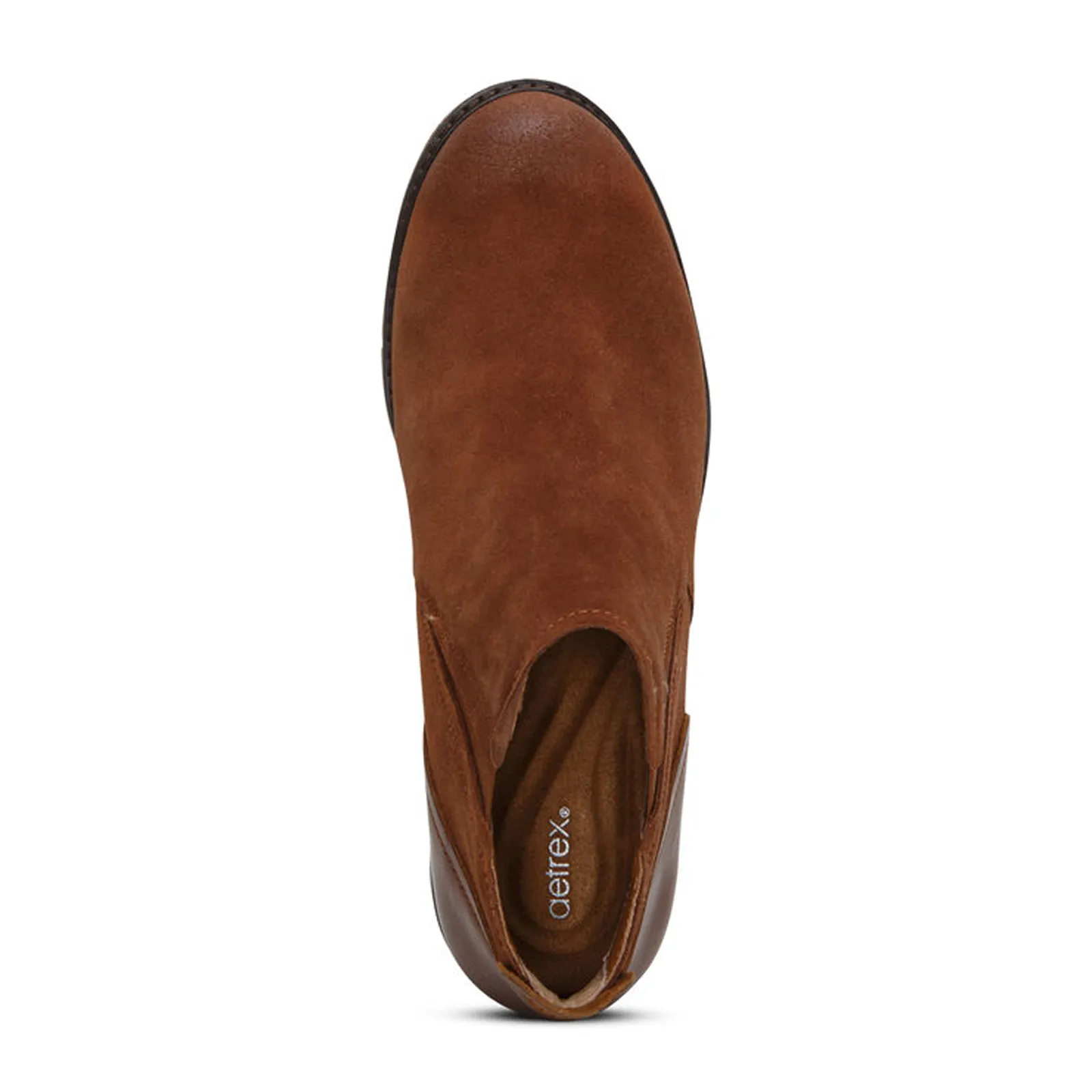 Aetrex Frankie Ankle Boot (Women) - Caramel Cafe Leather