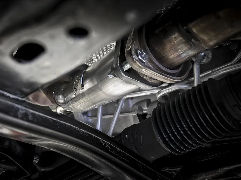 aFe Twisted Steel 2in Stainless Steel Loop Delete Down-Pipe 2018  Jeep Wrangler (JL) V6 3.6L