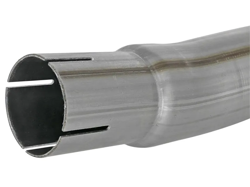 aFe Twisted Steel 2in Stainless Steel Loop Delete Down-Pipe 2018  Jeep Wrangler (JL) V6 3.6L