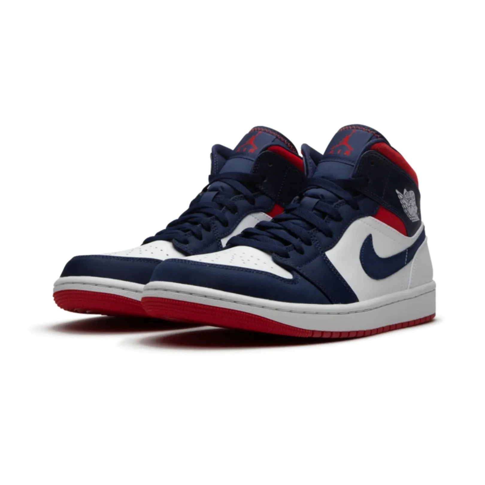 Air Jordan 1 Mid SE USA Navy White Red