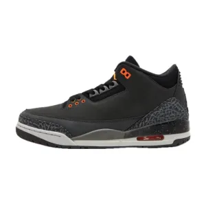 Air Jordan 3 Retro Fear Pack Night Stadium Total Orange Black Flat Pewter Neutral Grey