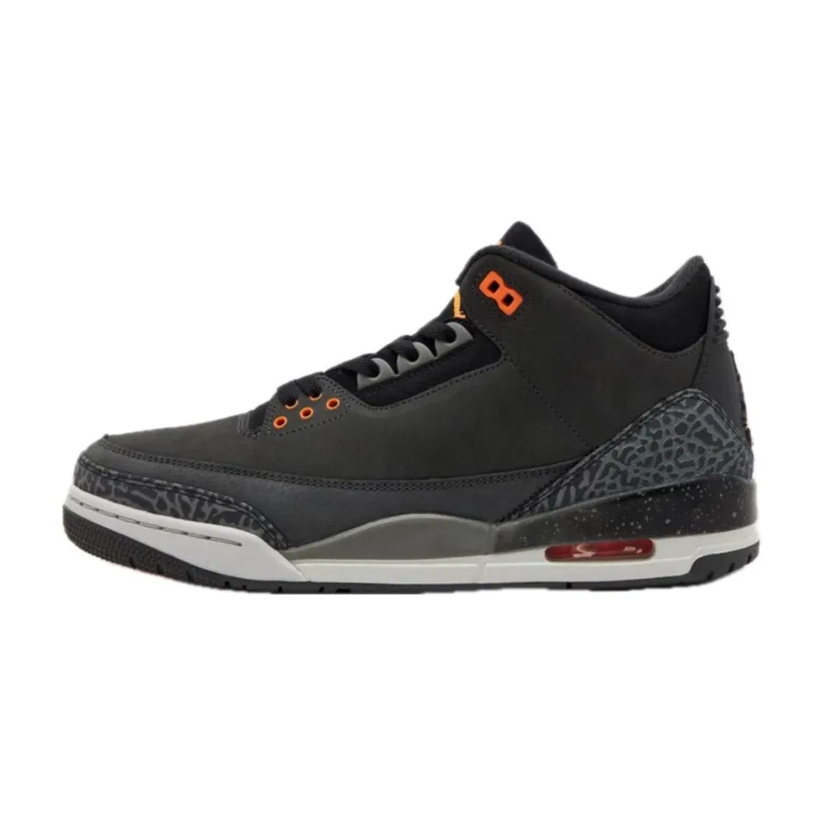 Air Jordan 3 Retro Fear Pack Night Stadium Total Orange Black Flat Pewter Neutral Grey