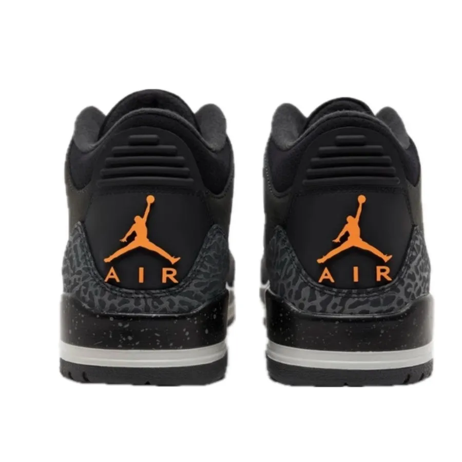 Air Jordan 3 Retro Fear Pack Night Stadium Total Orange Black Flat Pewter Neutral Grey