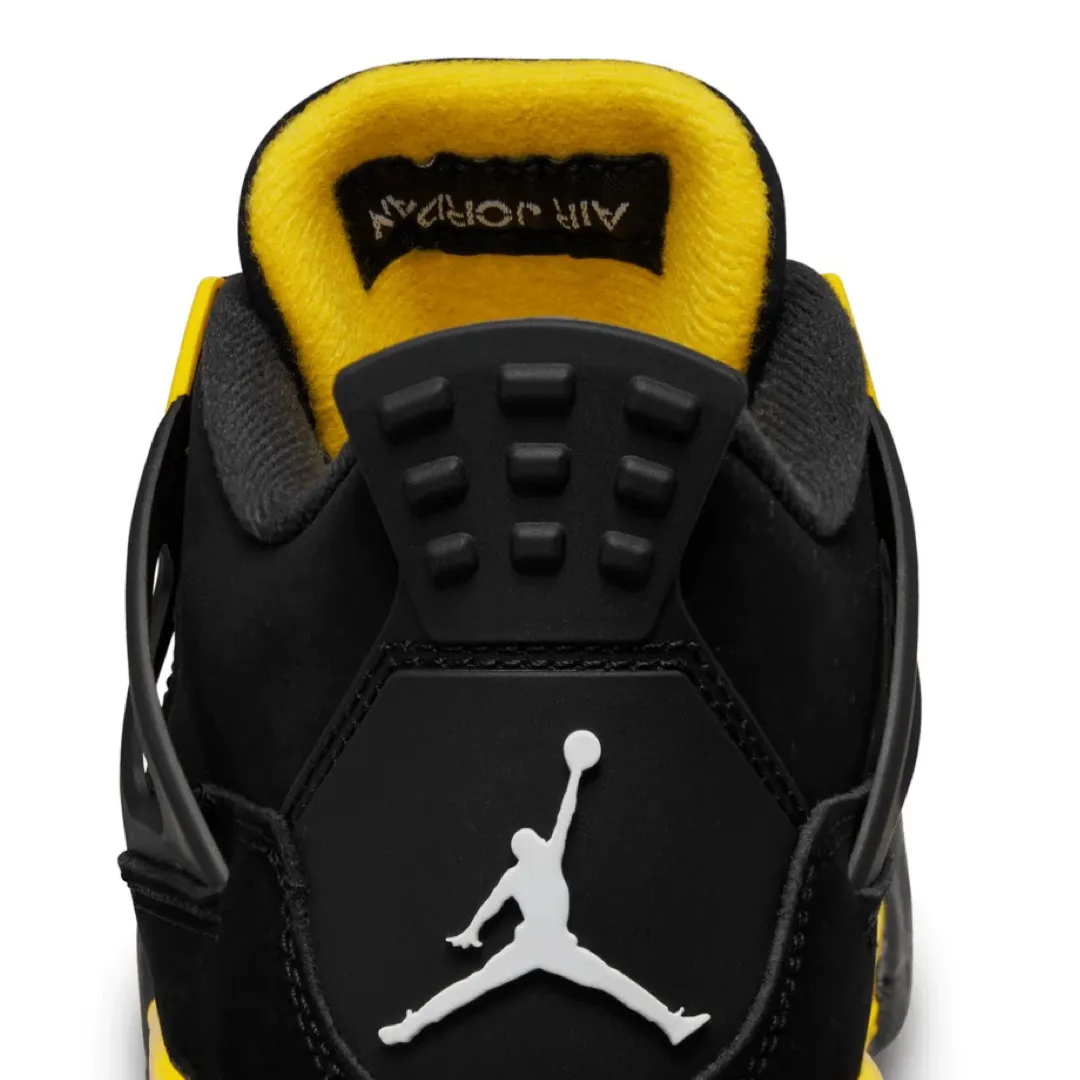 Air Jordan 4 Retro GS Thunder 2023 Black White Tour Yellow