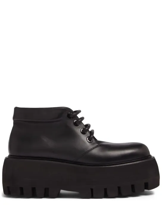 Alexander McQueen   70mm Sofa leather lace-up shoes 