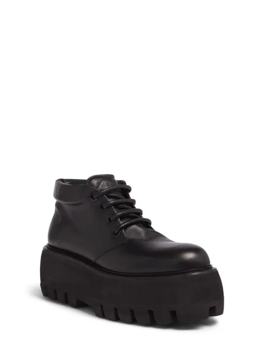 Alexander McQueen   70mm Sofa leather lace-up shoes 