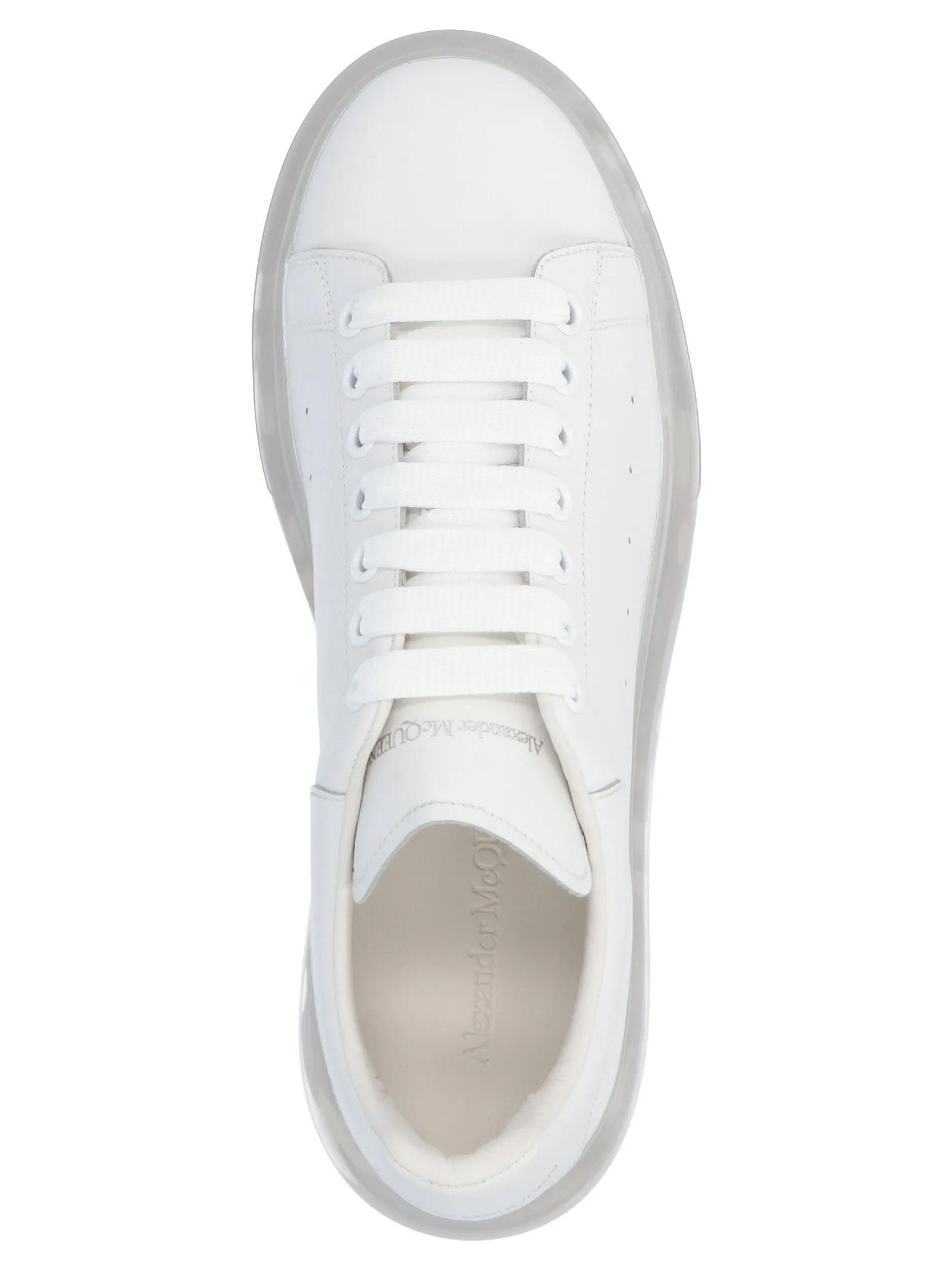 Alexander McQueen Logo Printed Transparent Sole Sneakers