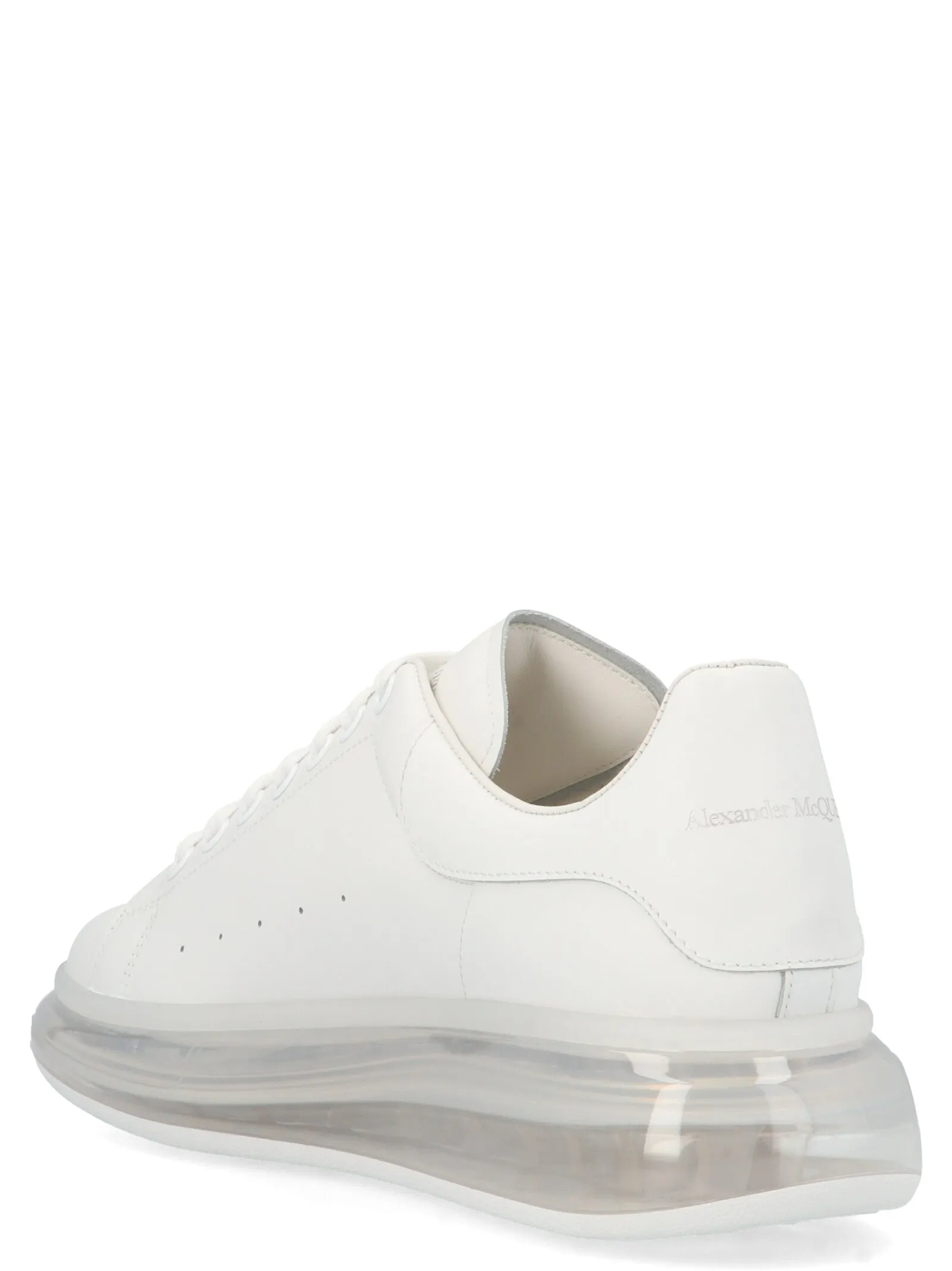 Alexander McQueen Logo Printed Transparent Sole Sneakers