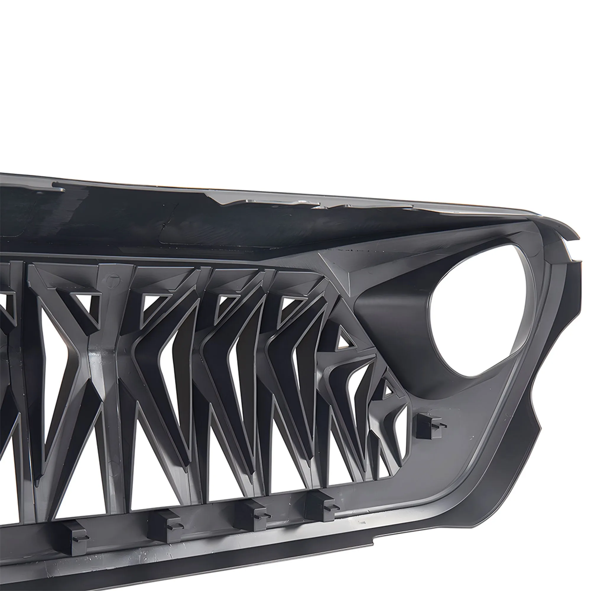 AMERICAN MODIFIED Front Shark Grille for 2018  Wrangler JL & 2020  Gladiator JT