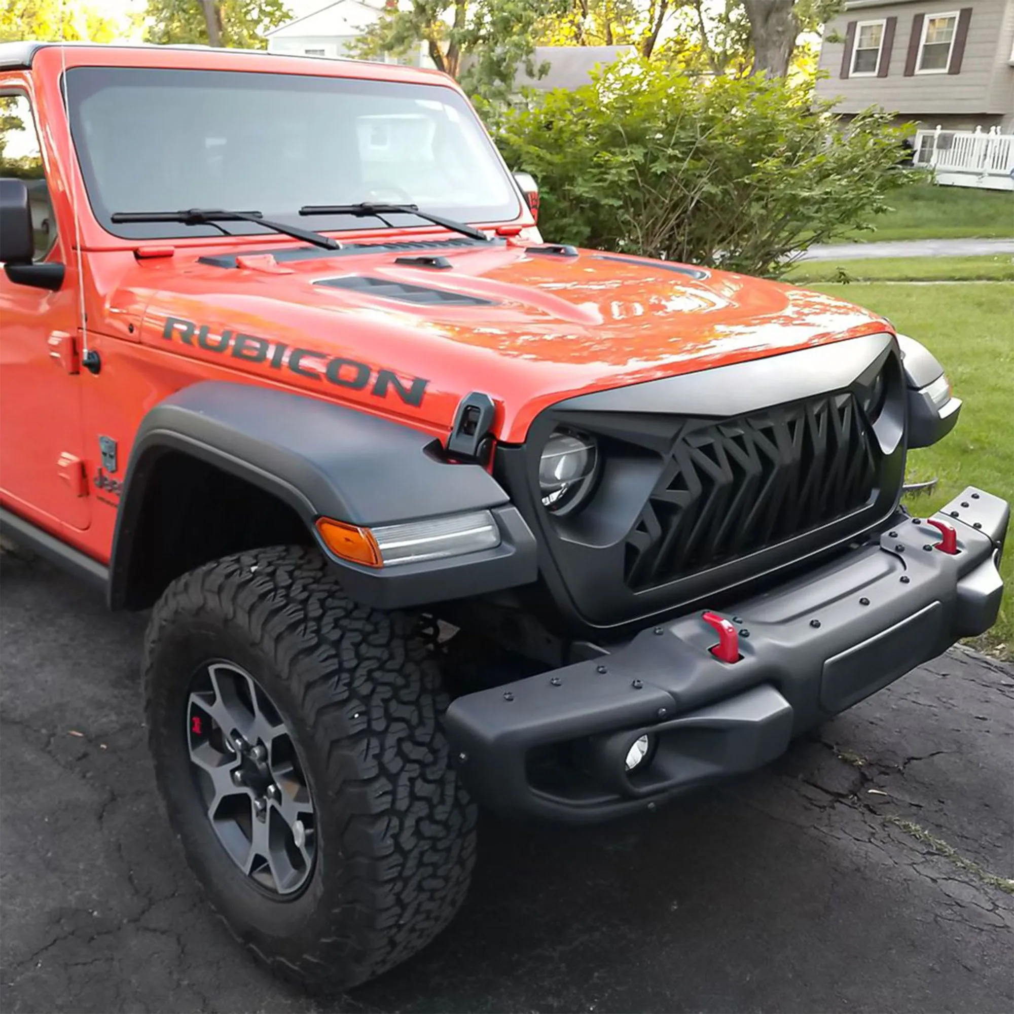 AMERICAN MODIFIED Front Shark Grille for 2018  Wrangler JL & 2020  Gladiator JT