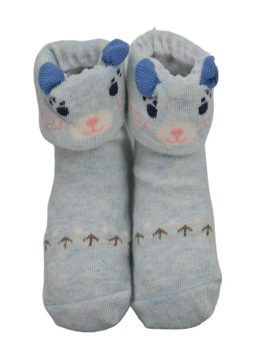 Animal Printed Anti-Skid Socks Set for Baby Boys - Yellow Bee