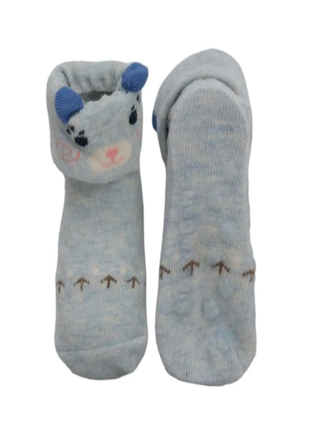 Animal Printed Anti-Skid Socks Set for Baby Boys - Yellow Bee