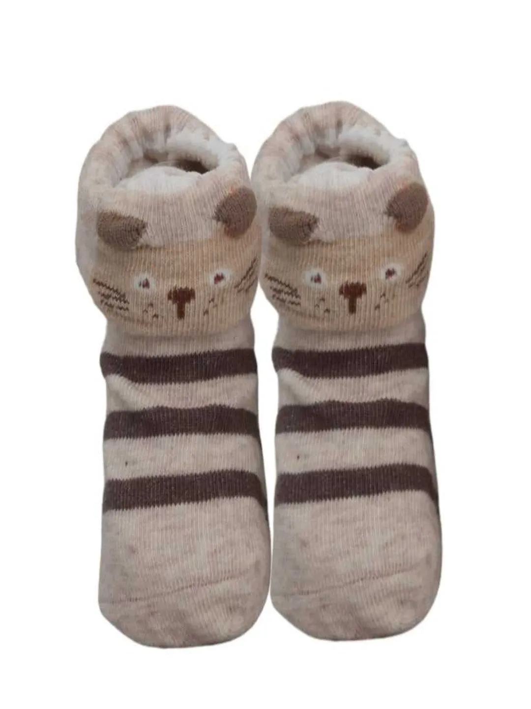 Animal Printed Anti-Skid Socks Set for Baby Boys - Yellow Bee