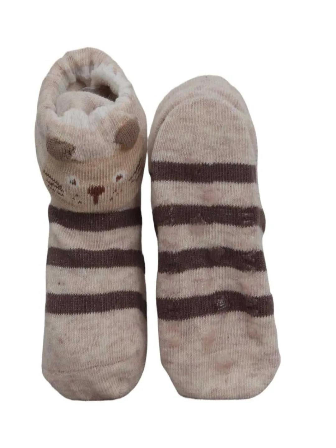 Animal Printed Anti-Skid Socks Set for Baby Boys - Yellow Bee