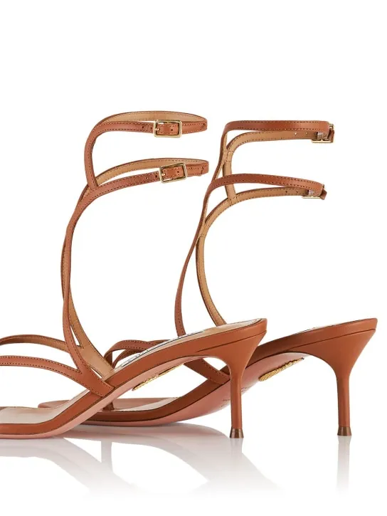 Aquazzura   65mm Baia leather sandals 