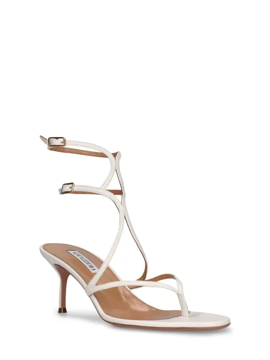 Aquazzura   65mm Baia leather sandals 