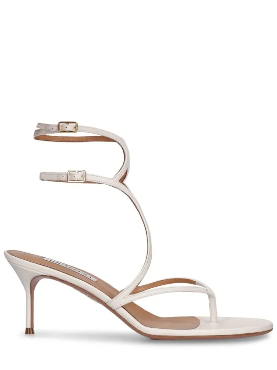 Aquazzura   65mm Baia leather sandals 
