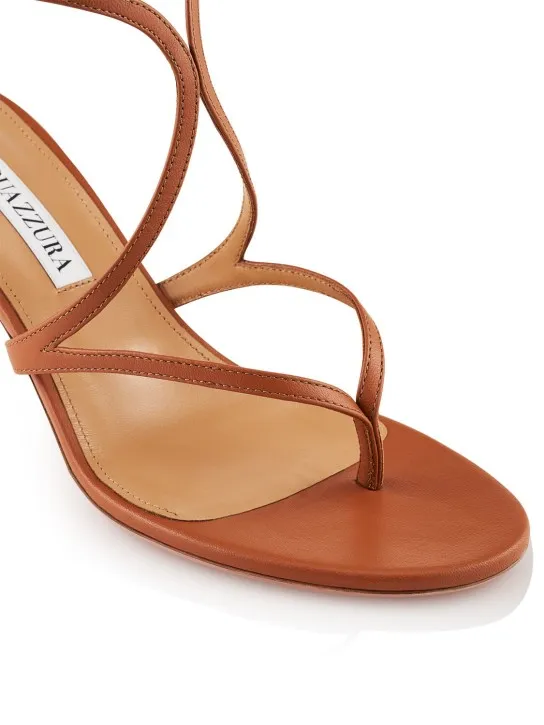 Aquazzura   65mm Baia leather sandals 