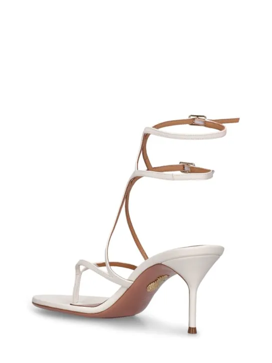 Aquazzura   65mm Baia leather sandals 