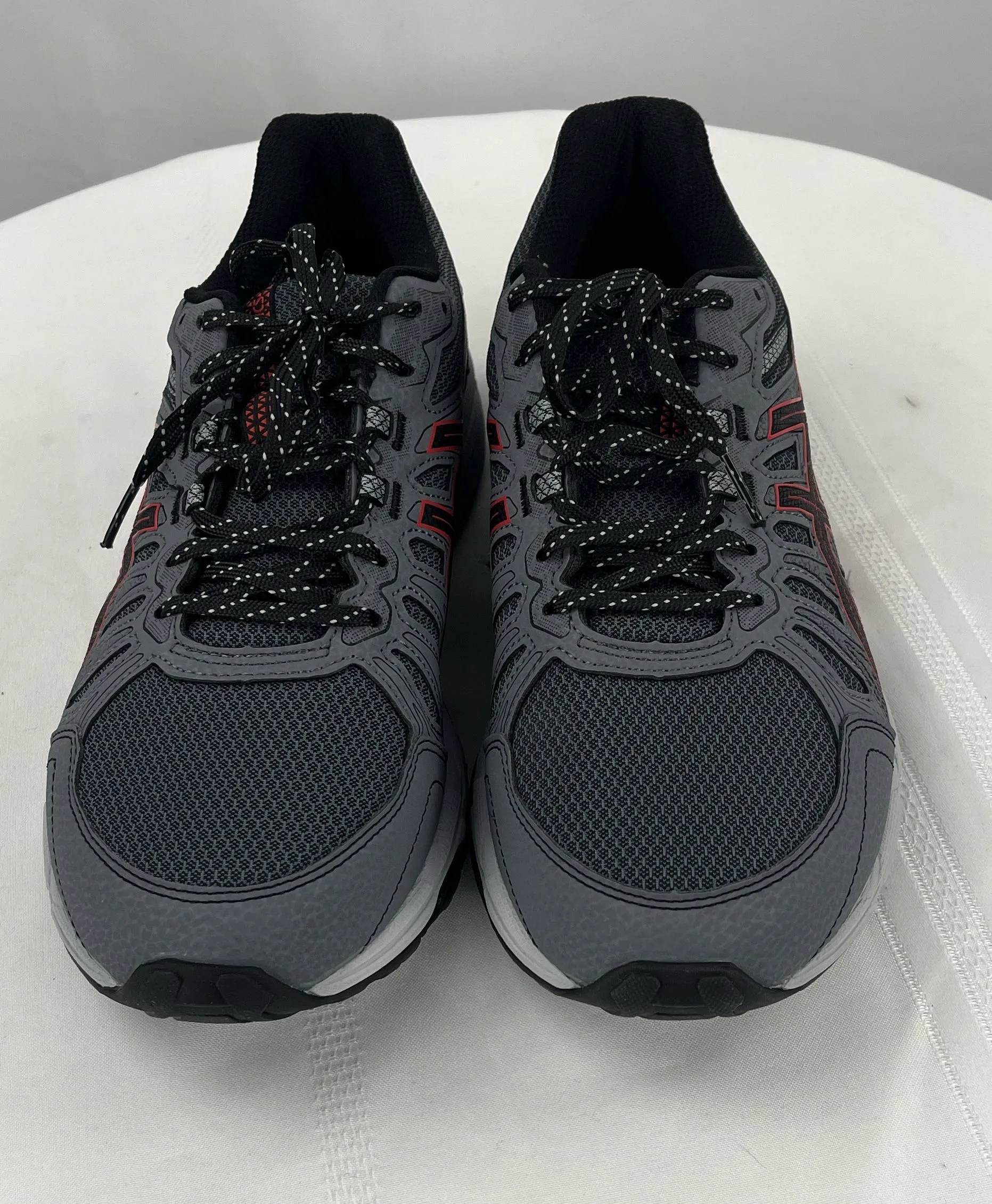 Asics Men's Gel Venture 7 Grey Red Trail Running Shoes Sneakers Size 10EEEE NIB