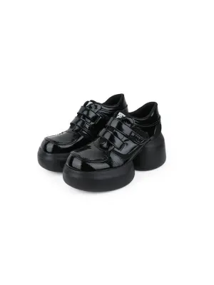 Autumn platform loafer shoes【s0000004483】