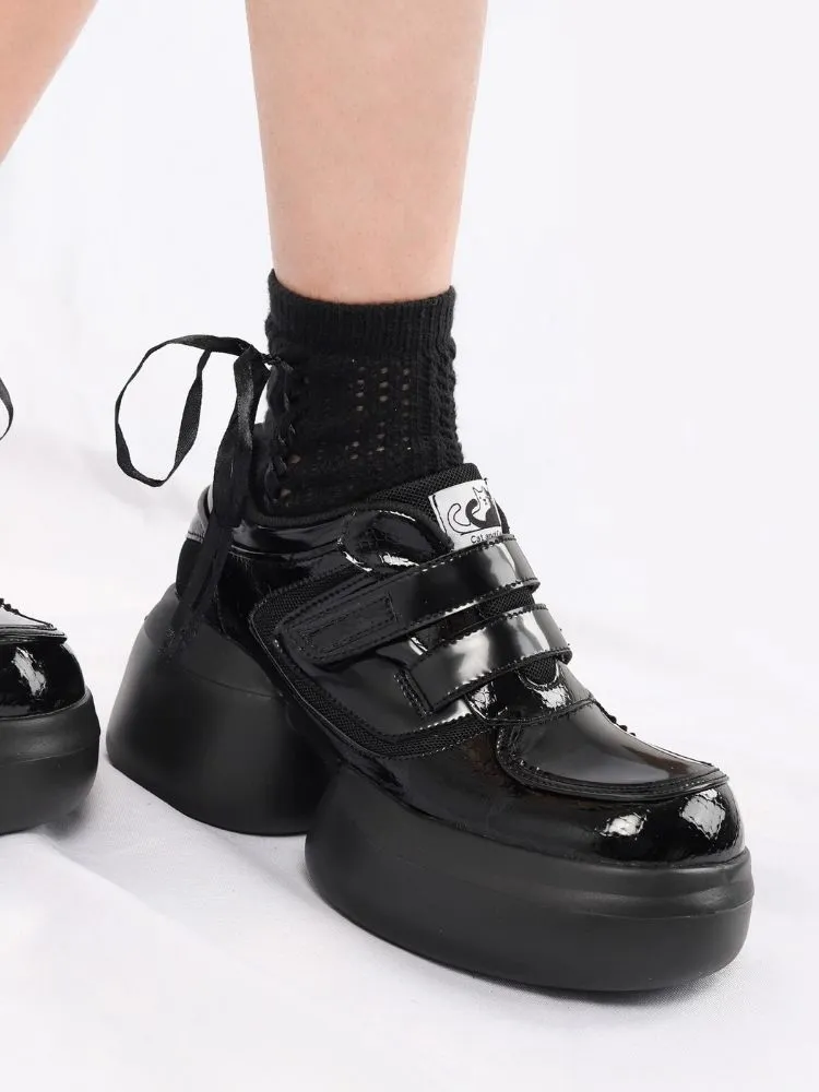 Autumn platform loafer shoes【s0000004483】