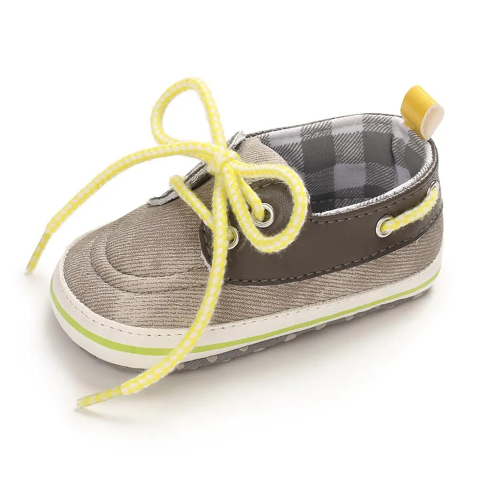 Baby Toddler Plaid Lace Up Sneakers