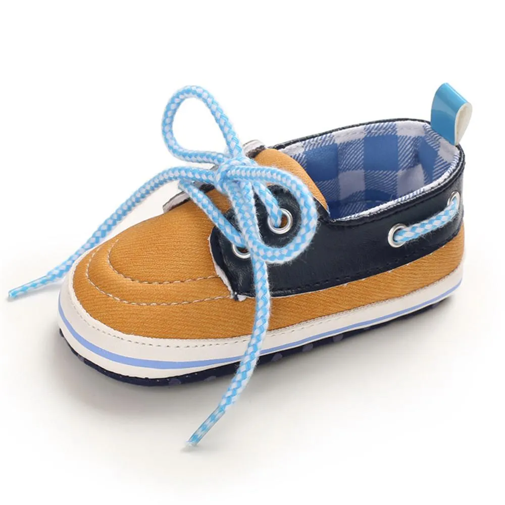 Baby Toddler Plaid Lace Up Sneakers