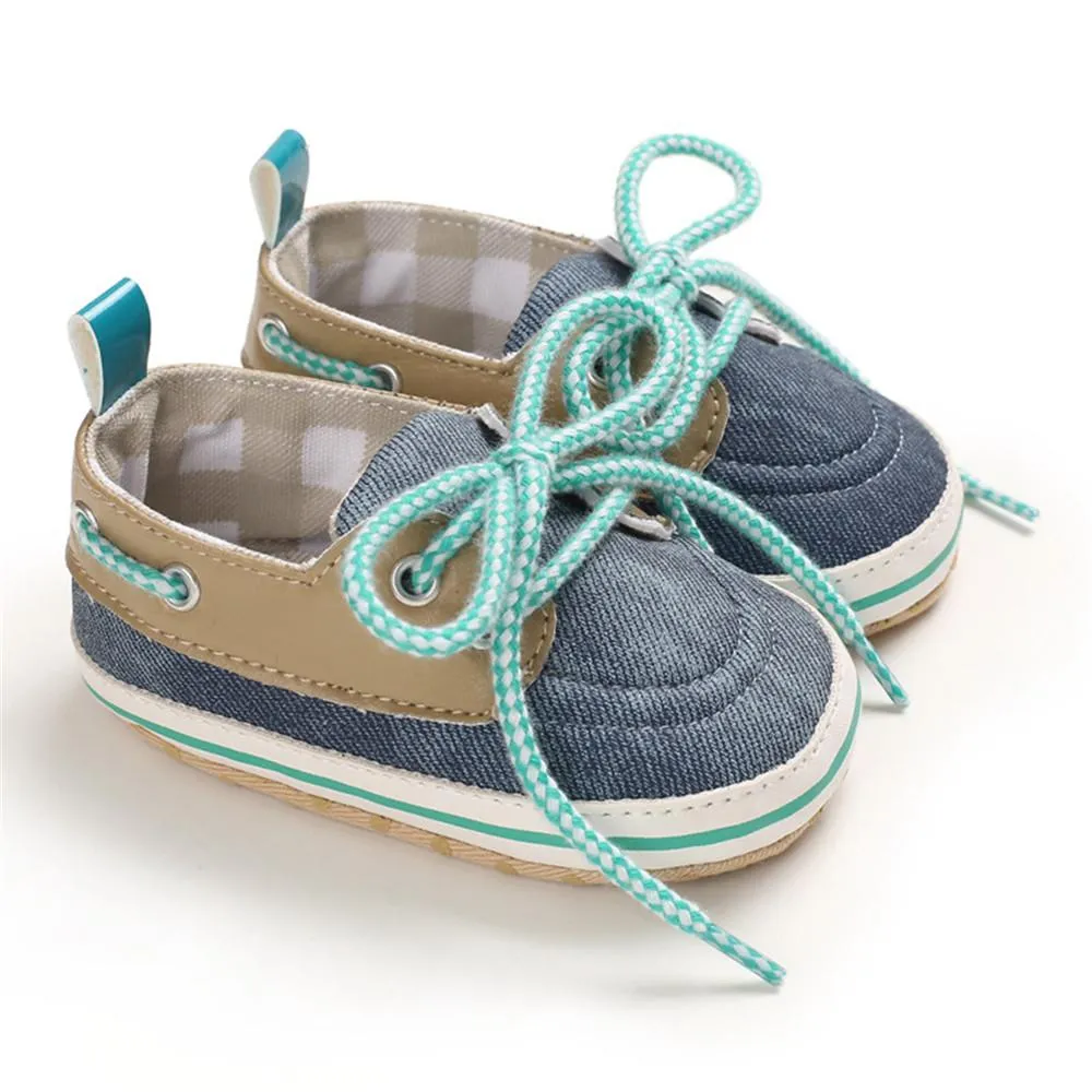 Baby Toddler Plaid Lace Up Sneakers