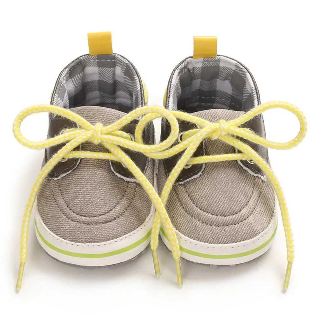 Baby Toddler Plaid Lace Up Sneakers