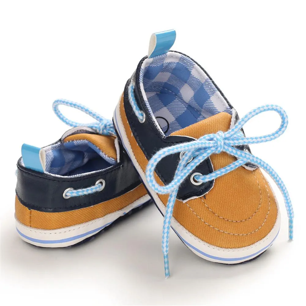 Baby Toddler Plaid Lace Up Sneakers