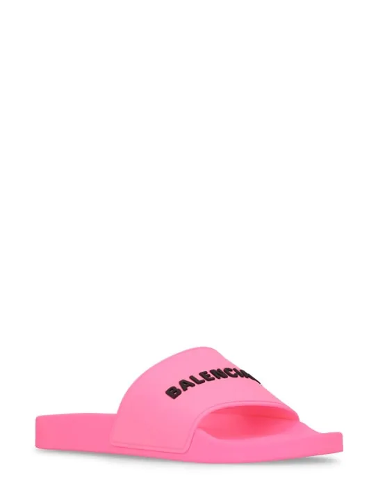 Balenciaga   10mm Rubber slide sandals 