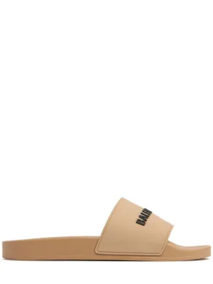 Balenciaga   Pool rubber slide sandals 