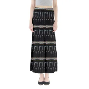 Beaded Bracelet Full Length Maxi Skirt