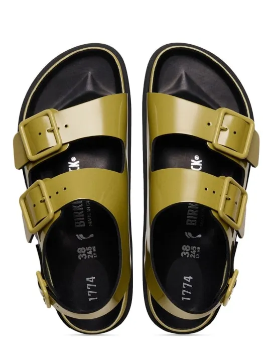 BIRKENSTOCK 1774   5mm Milano shiny patent leather sandals 