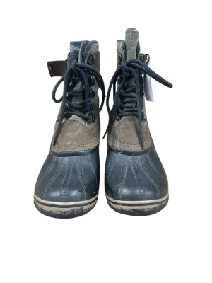 Boots Snow By Sorel In Black & Green, Size: 8