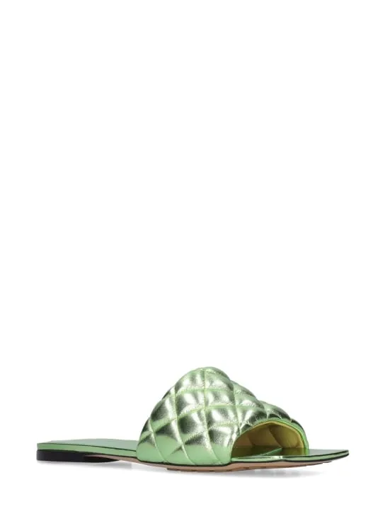 Bottega Veneta   10mm Leather slide sandals 