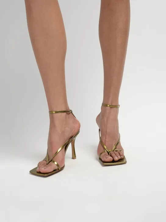 Bottega Veneta   90mm Dot stretch leather sandals 