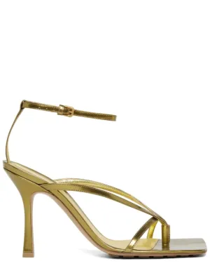 Bottega Veneta   90mm Dot stretch leather sandals 