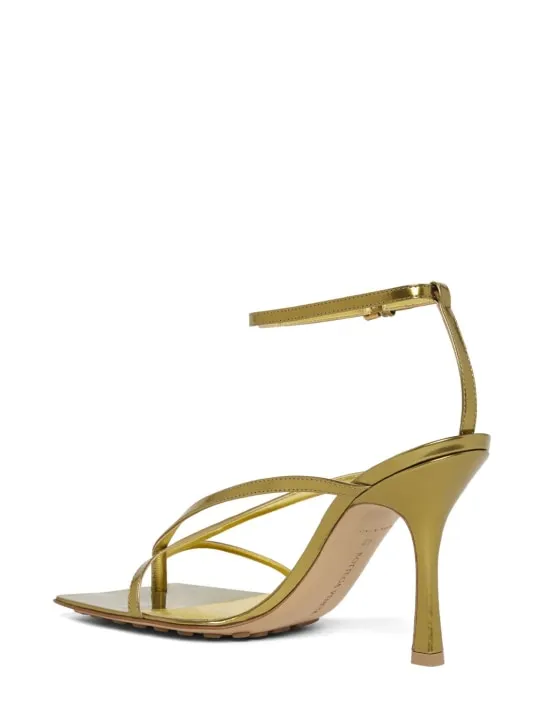 Bottega Veneta   90mm Dot stretch leather sandals 