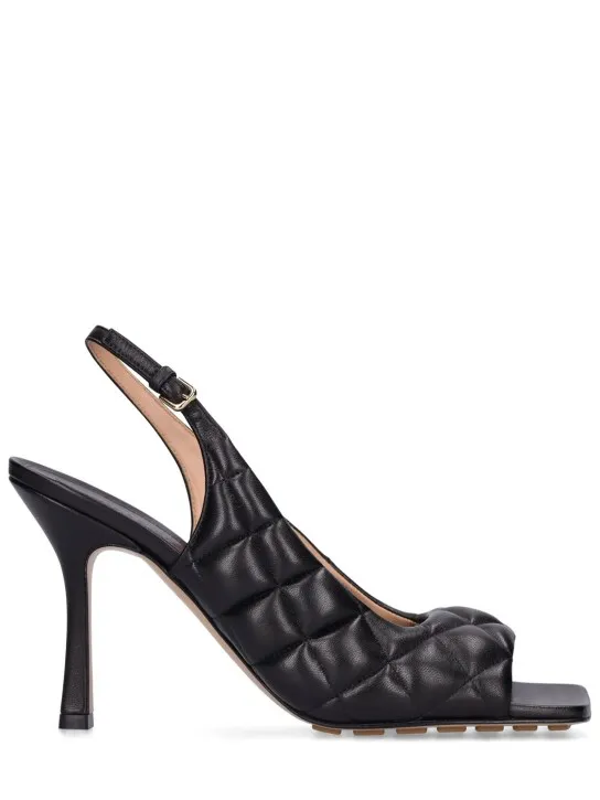 Bottega Veneta   90mm Padded leather sandals 