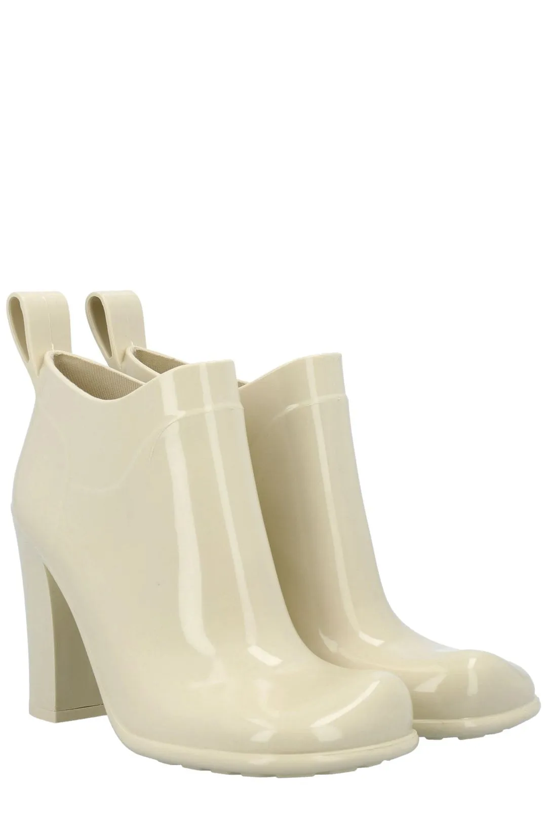 Bottega Veneta Shine Square Toe Ankle Rain Boots