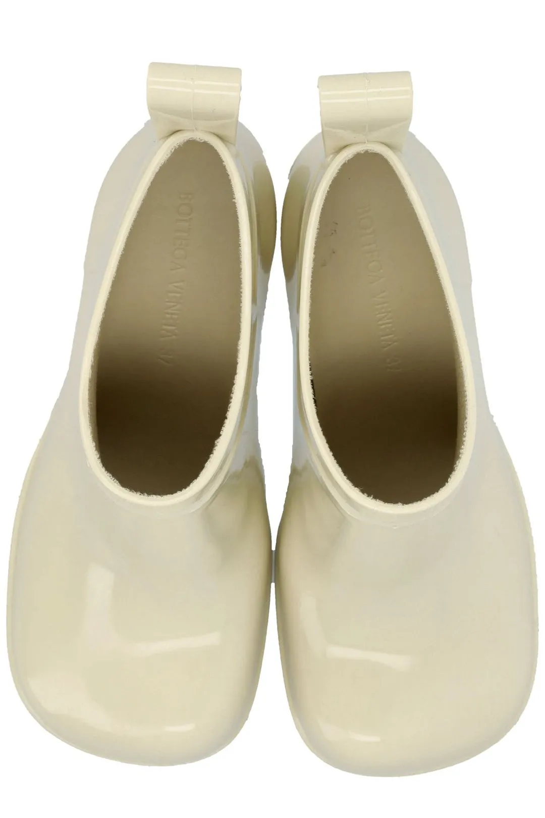 Bottega Veneta Shine Square Toe Ankle Rain Boots