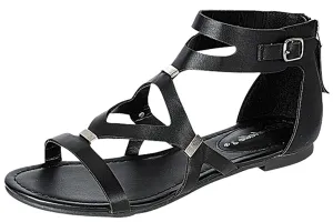 Breckelle's Women's Cutout Gladiator Grommet Strappy Flat Sandal