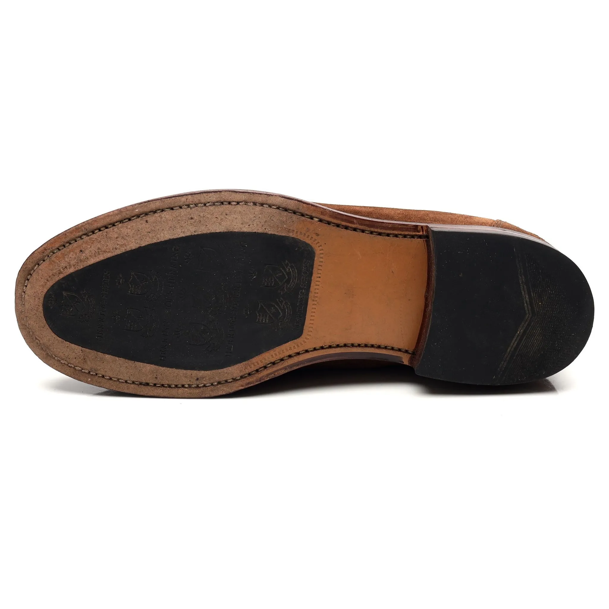 'Broadway' Snuff Brown Suede Loafers UK 9 F