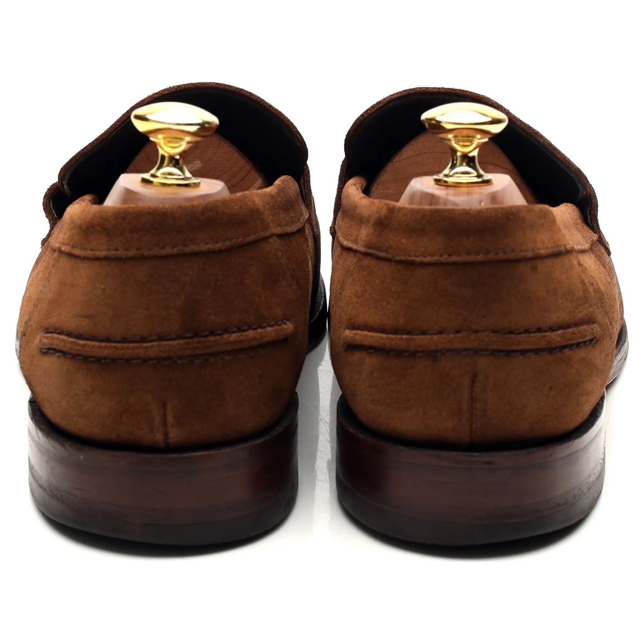 'Broadway' Snuff Brown Suede Loafers UK 9 F