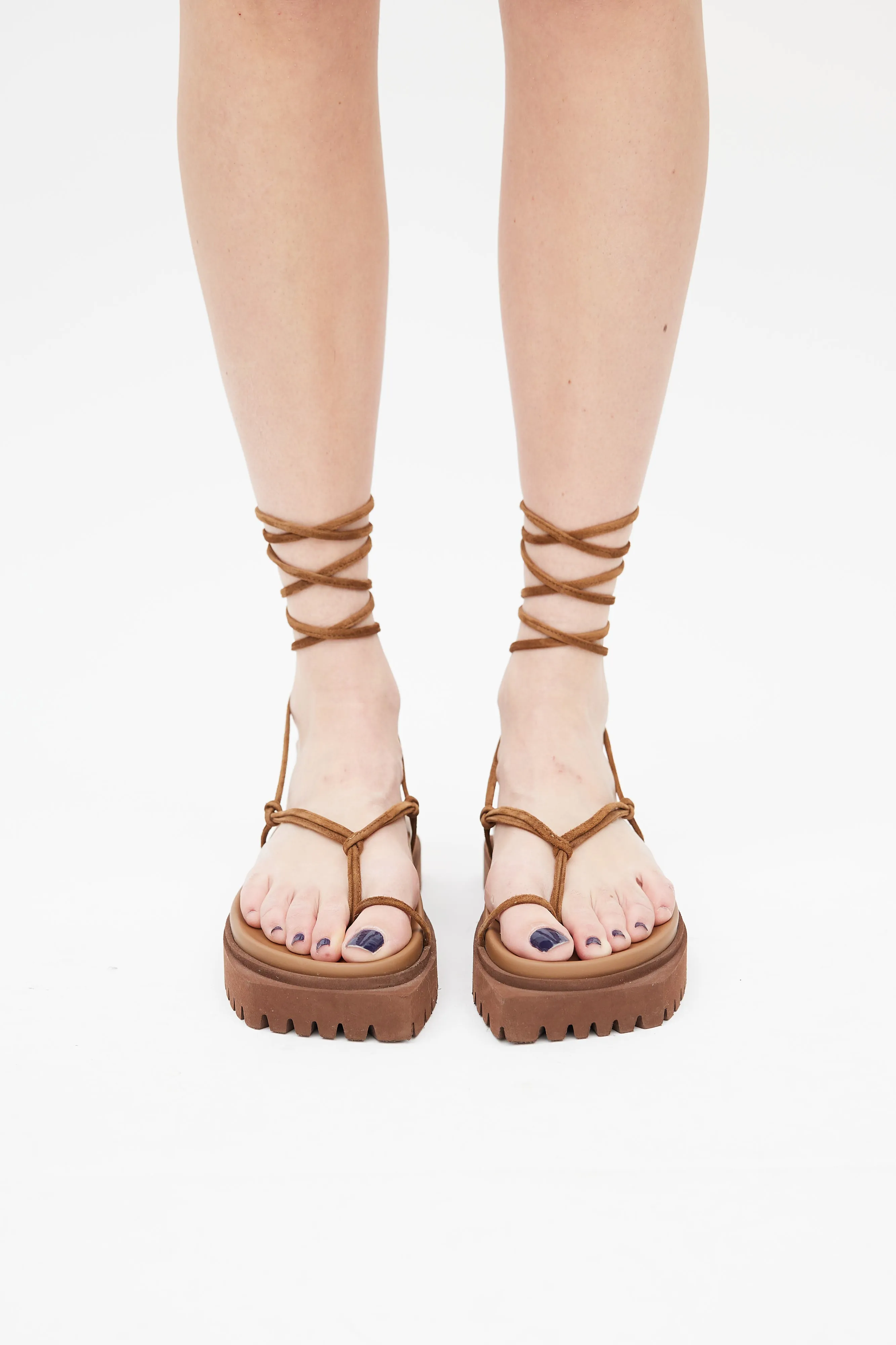 Brown Strappy Gladiator Sandal