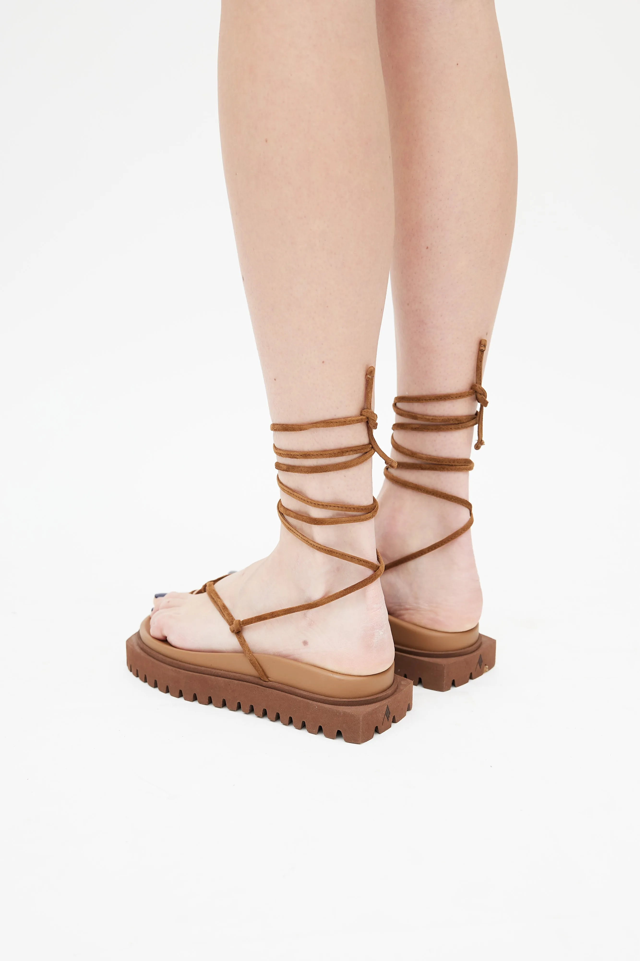 Brown Strappy Gladiator Sandal